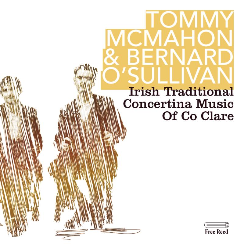 Album cover with stylized figures and text about Irish traditional concertina music.